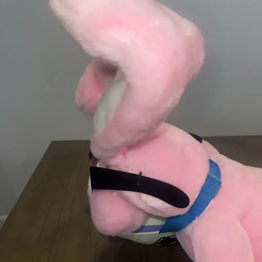 1989 Animal Fair Pink Energizer Bunny Rabbit Stuffed Plush Advertising